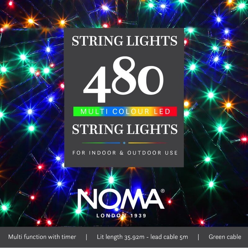 NOMA Multicoloured LED String Lights