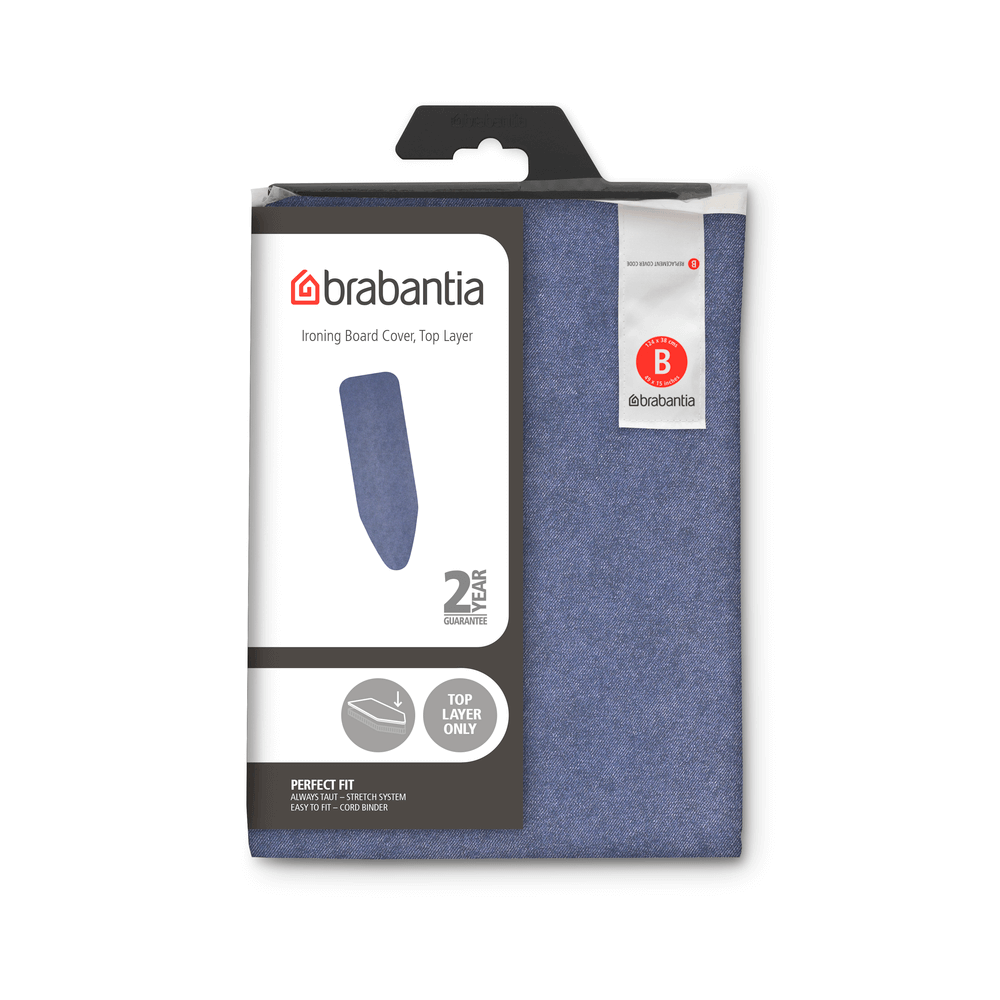Brabantia Ironing Board Cover B – Top Layer – Denim Blue