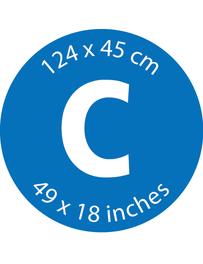 Brabantia Ironing Board Cover C – Complete Set – Black Denim