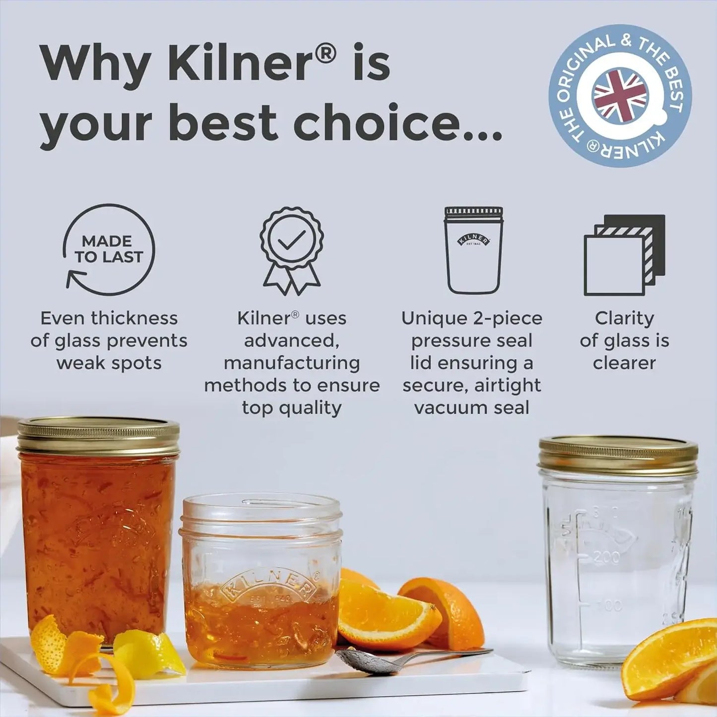 Kilner Milk Bottle 1 Pint (568ml)