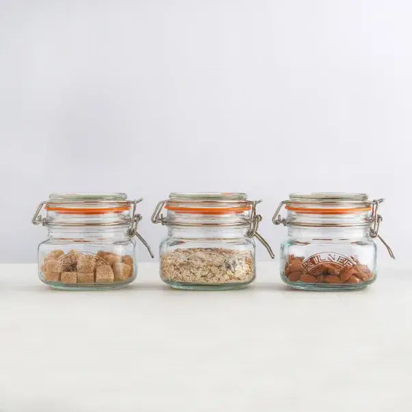 Kilner Clip Top Square Jar 0.5L