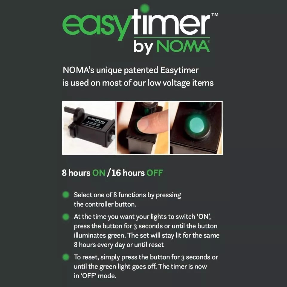 NOMA Easy Timer for lights instructions