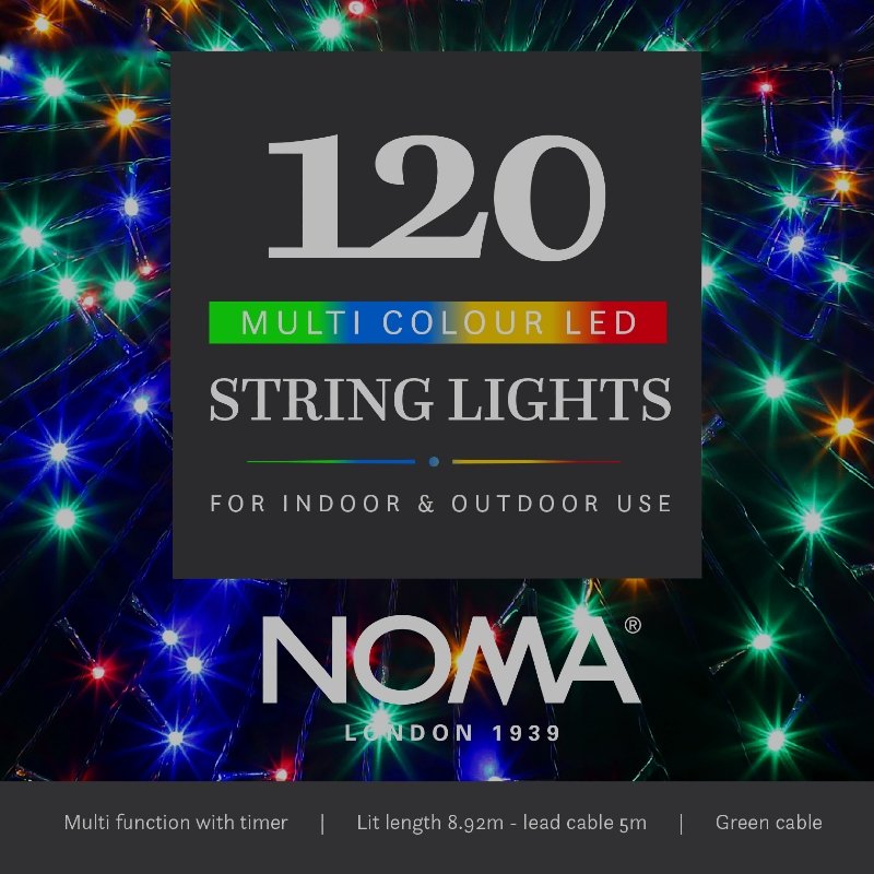 NOMA Multicoloured LED String Lights