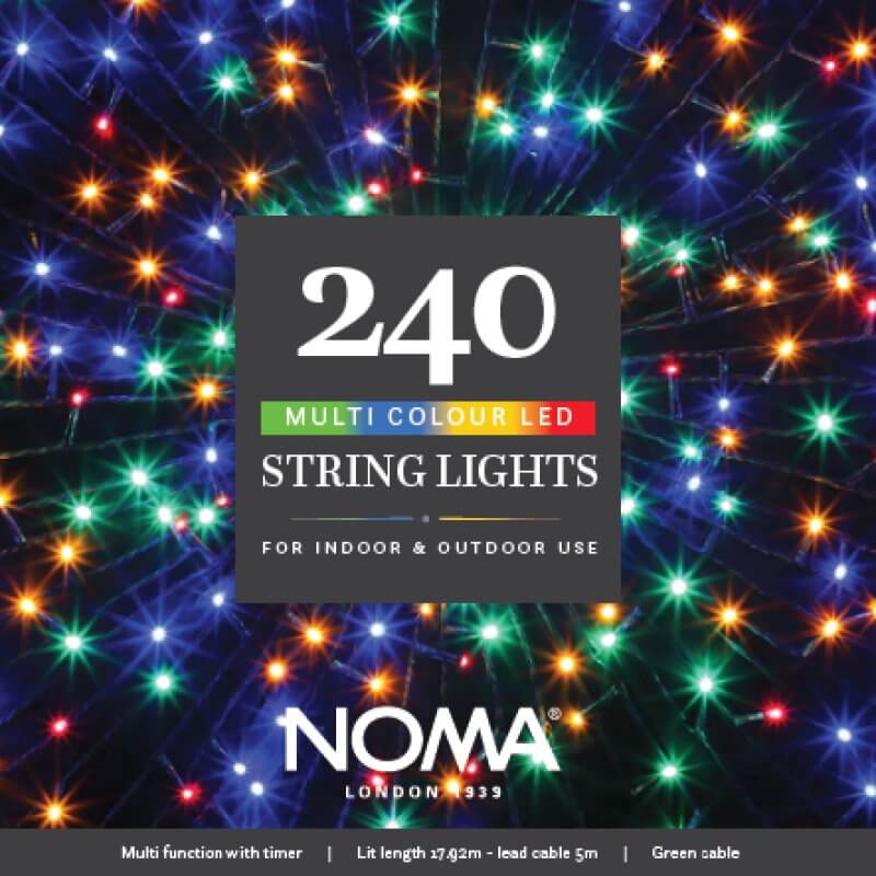 NOMA Multicoloured LED String Lights