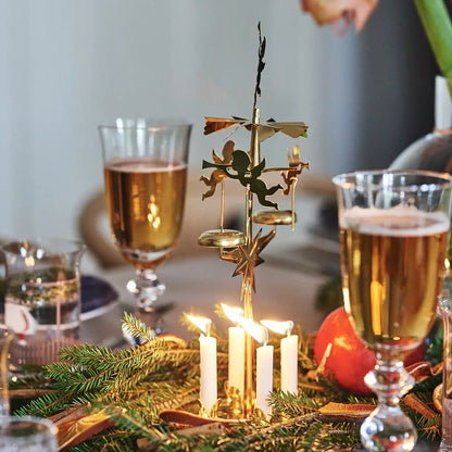 Angel Chimes as a Christmas dinner table centrepiece