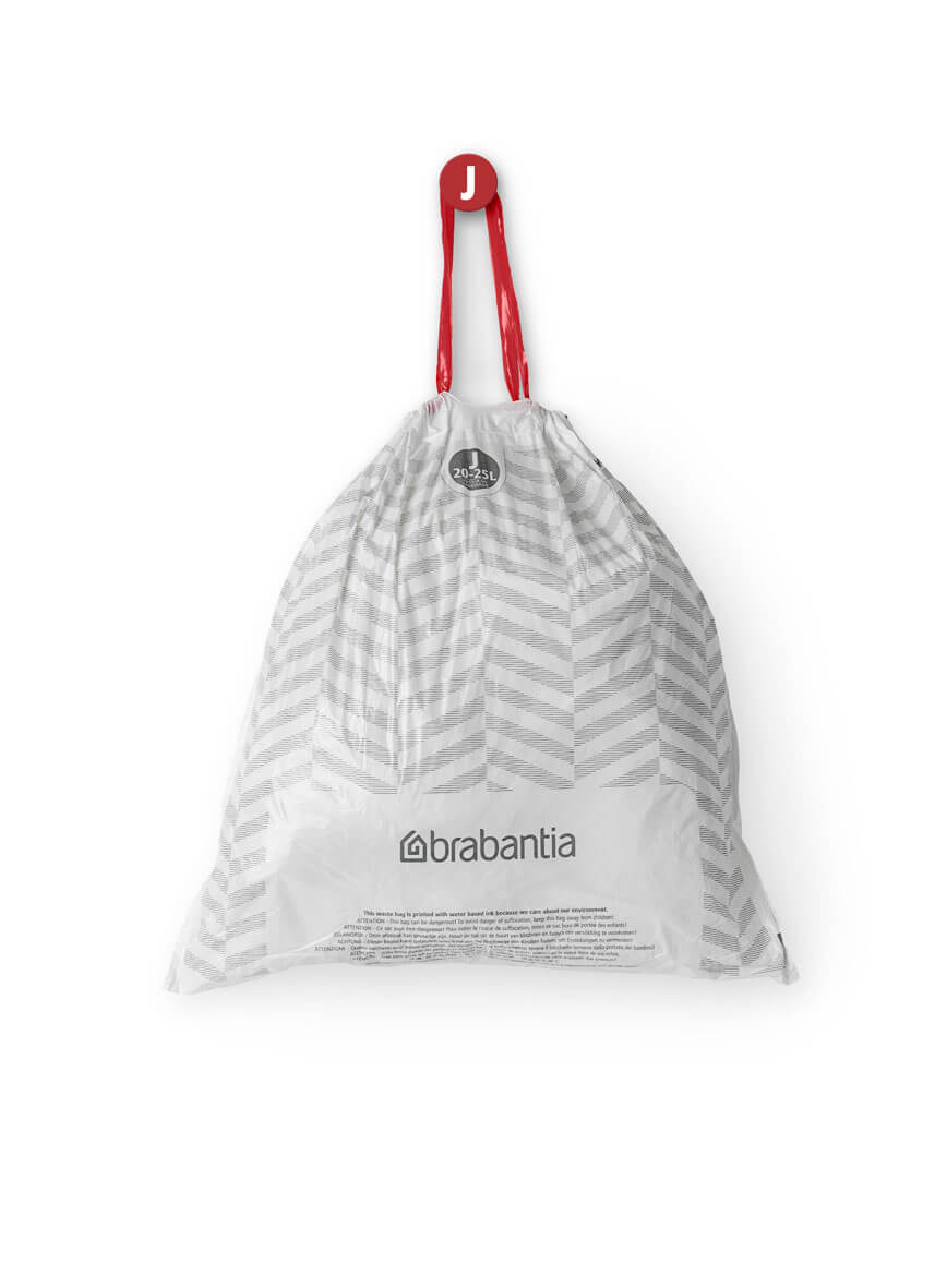 Brabantia Code J (20-25L) PerfectFit Bin Liners – 40 Bags