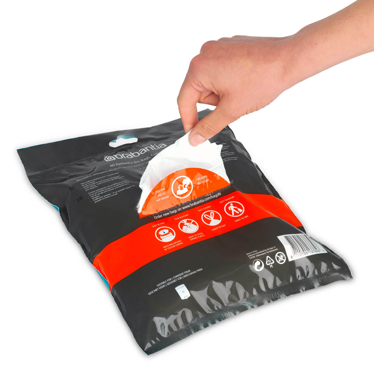 Brabantia Code W (5L) PerfectFit Bin Liners – 40 Bags – Cutler's