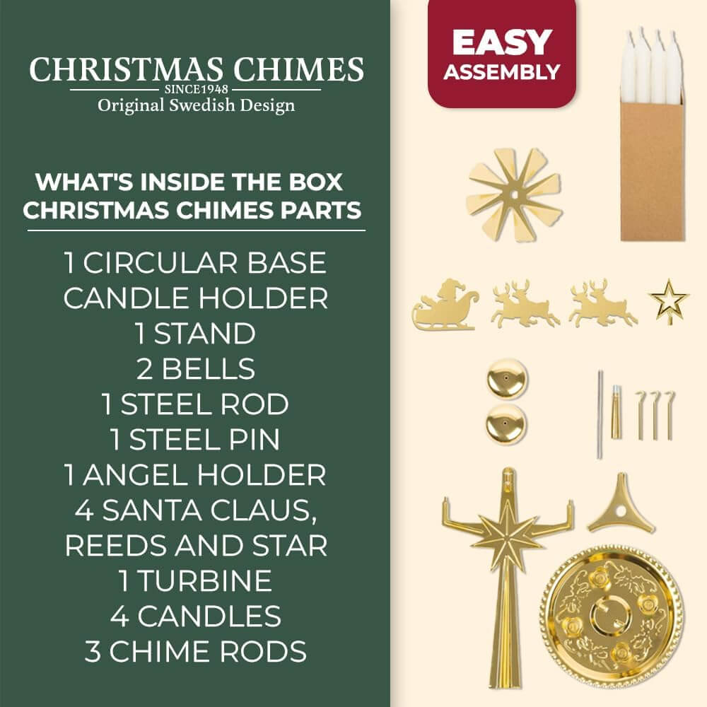 Christmas Chimes box contents list