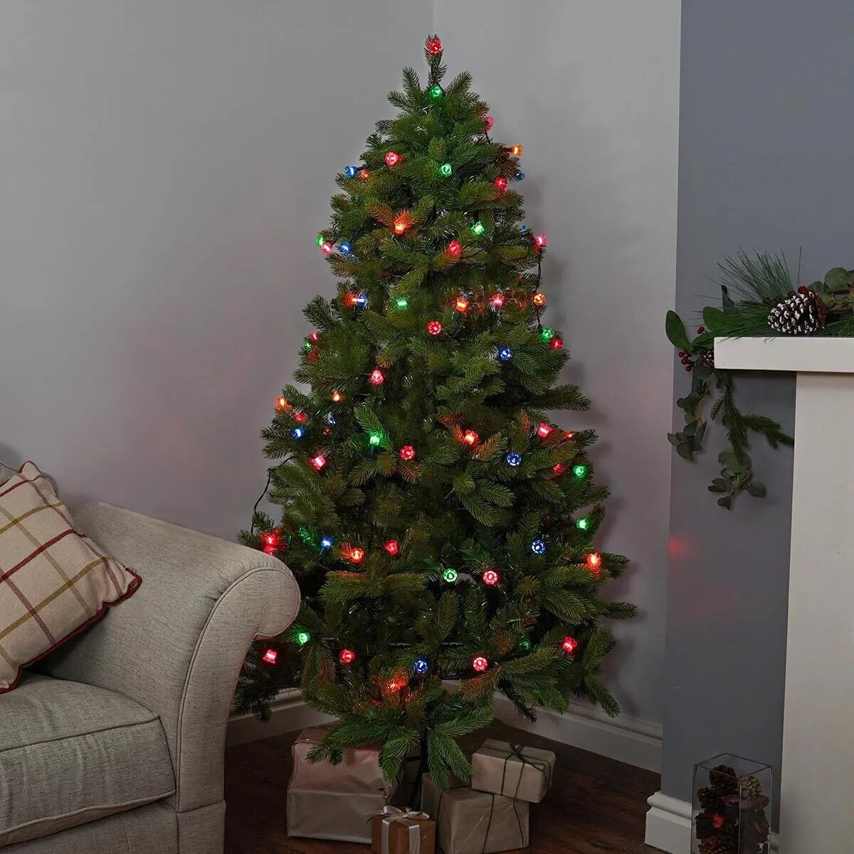 NOMA canterbury belles LED string lights on a Christmas tree