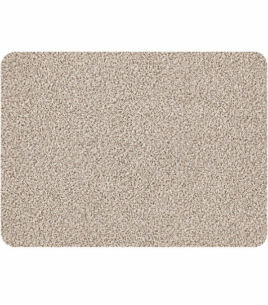 Oatmeal Ulti-Mat washable indoor doormat with visible fibre texture, on white background