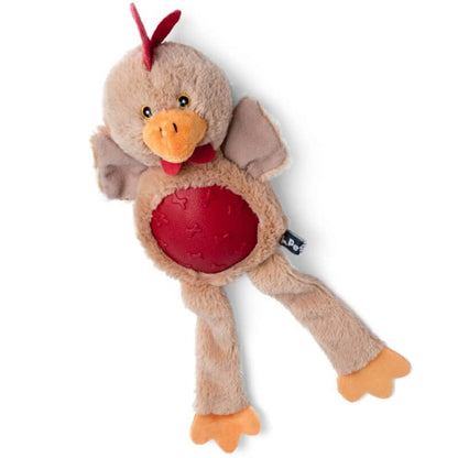 Petface Rubber Tum Plush Dog Toy – Chicken