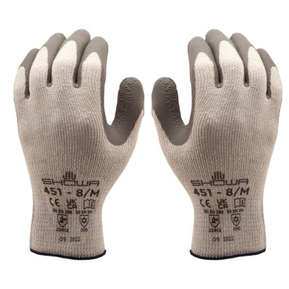 Showa 451 thermal gloves, back of glove