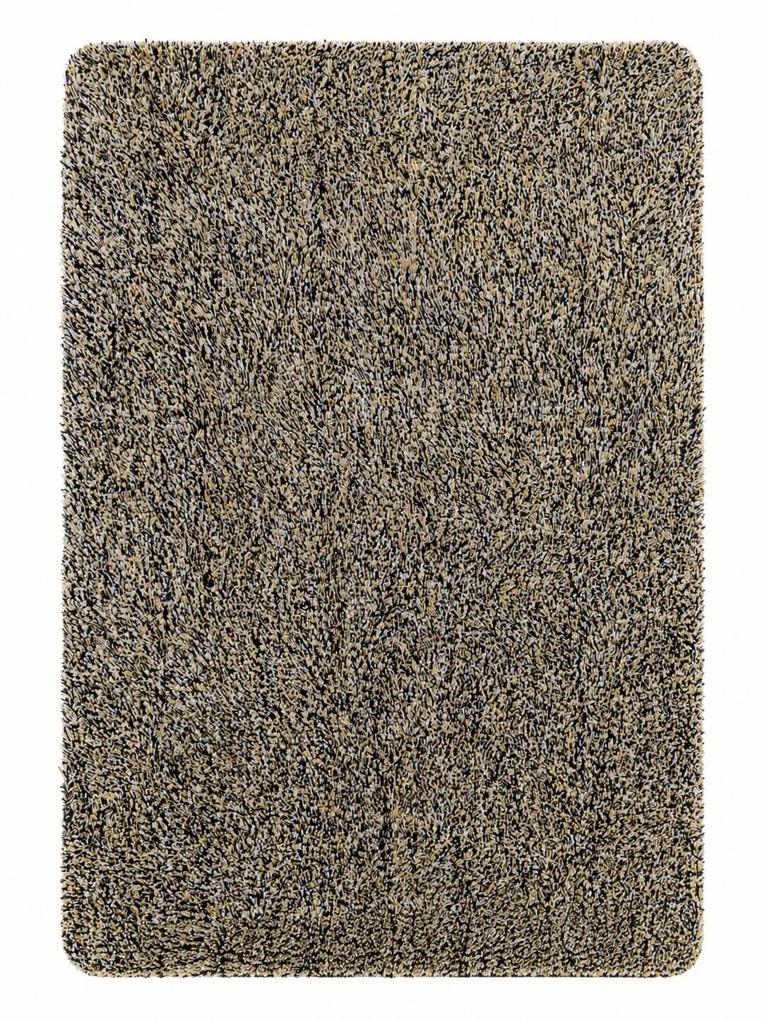 Mocha Ulti-Mat washable indoor doormat with flecked grey and tan texture, on white background