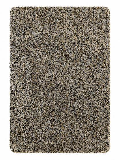 Mocha Ulti-Mat washable indoor doormat with flecked grey and tan texture, on white background