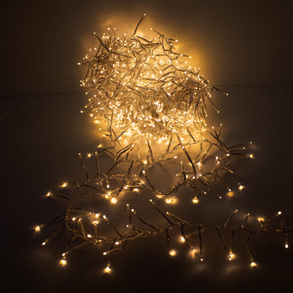 Ball of warm white cluster lights