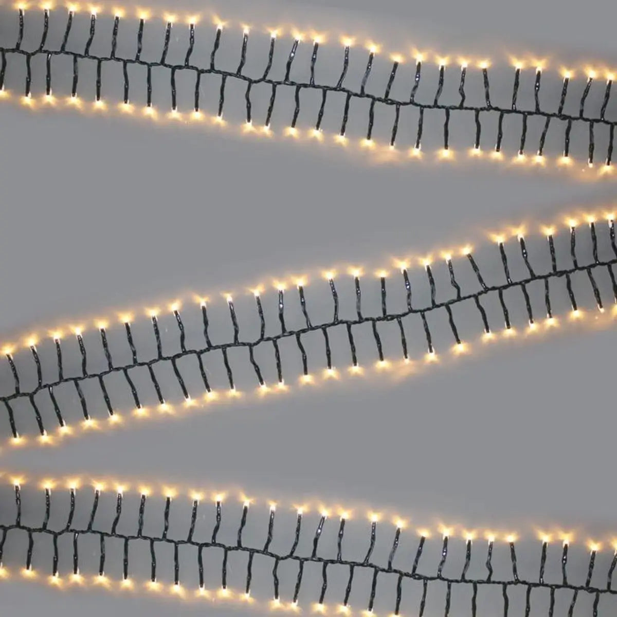 NOMA Warm White LED Cluster Lights With Green Cable